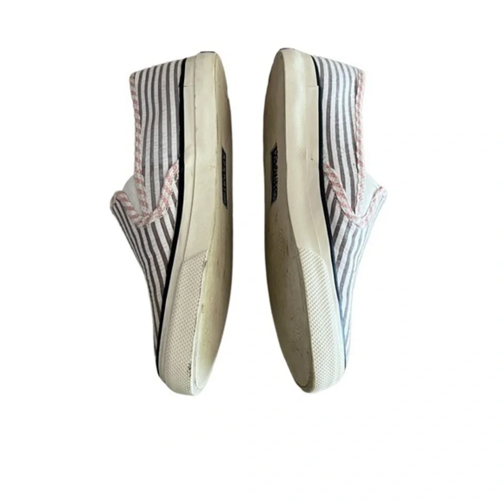 Sperry Top-Sider Women’s Blue Striped Slip‎ On Loafer Boat Shoe Size 6.5M